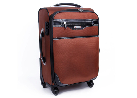 Нейлон и чемодан PU кожаный большой на вагонетке колес покрывают багаж для перемещения, спортов