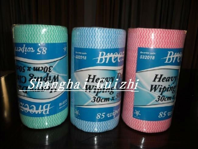 ткань spunlace nonwoven, ткань чистки, wipes nonwoven