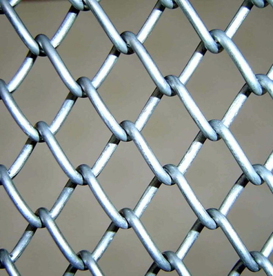 Алюминиевый промышленный винил ячеистой сети звена цепи покрынный с отверстием диаманта