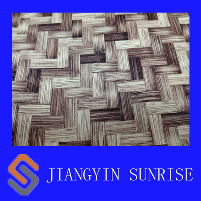 Бамбук сотка напечатанные ткань кожи PVC/кожу софы мебели
