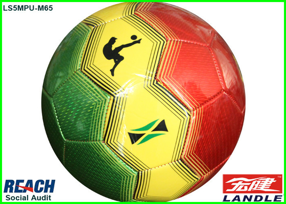 Изготовленный на заказ цветастый шарик футбола шариков футбола/PU синтетический кожаный