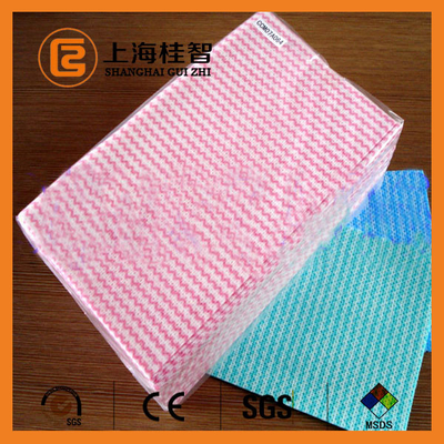 Домочаец полотенца кухни волнистой картины обтирает Nonwoven Spunlace обтирая ткани