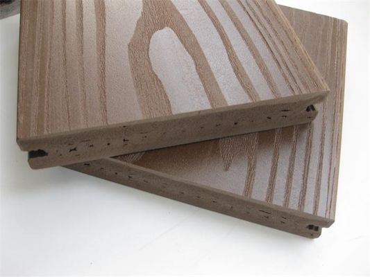 Внешние доски настила винила Pvc твердого тела с кофе, поверхностью Coextruded ASA