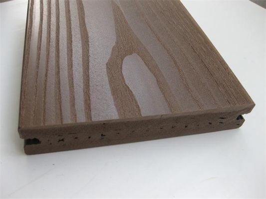 Внешние доски настила винила Pvc твердого тела с кофе, поверхностью Coextruded ASA