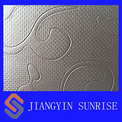 Водоустойчивая нутряная ткань кожи Faux PVC черноты для драпирования софы