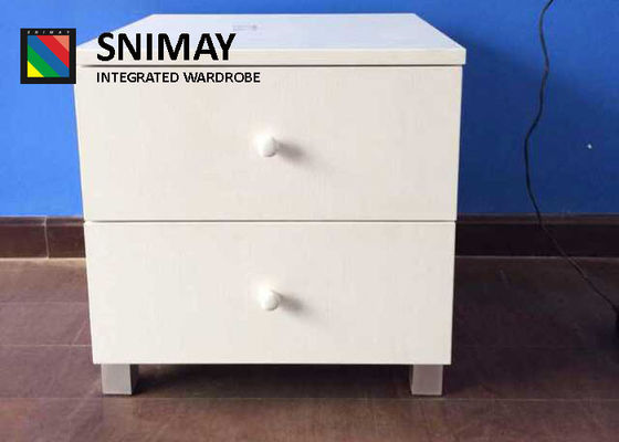 Искусственная кожа деревянное Nightstand с ящиками, таблица ночи