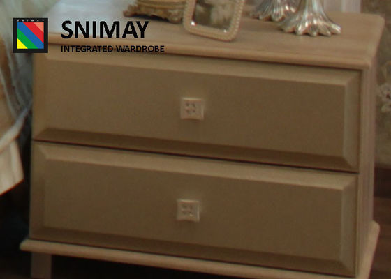 Искусственная кожа деревянное Nightstand с ящиками, таблица ночи