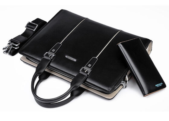Сумка Satchel портфеля дела кожаных людей с прочным поясом плеча